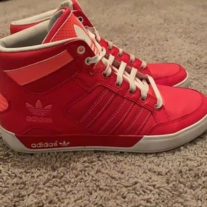 High top adidas shoes
